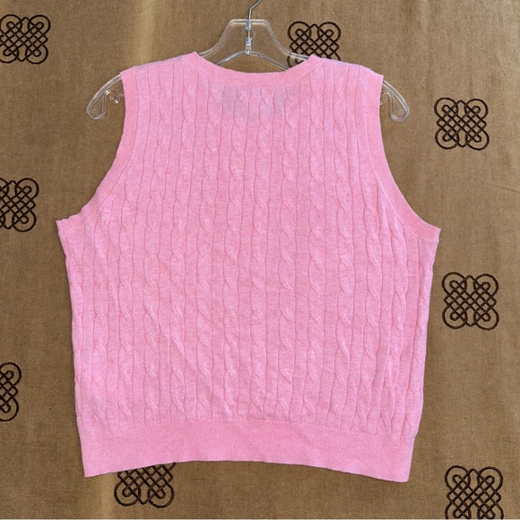 J.Crew Pink Cable Knit Crew Neck Vest Sweater Size S
In Excellent Condition - Picture 7 of 11